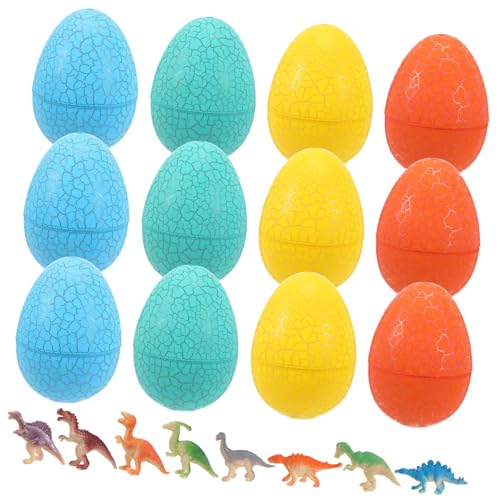 Toddmomy 1Satz Dinosaurier Eier Dinosaurier Eier Mit Kleinen Figuren Für Kleinkinder Spaß Und Entdeckung Für Jahren Farbenfrohes Design Und Stabiles Stehen von Toddmomy