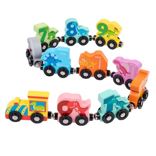 Toddmomy 1Satz Dinosaurier Zahlenzug für Kleinkinder Pädagogisches Holzspielzeug Hand Auge Koordination und Feinmotorik Robustes Eisenbahnset für Kreatives für Jungen Toddmomy 1Satz Dinosaurier Zahlenzug für Kleinkinder Pädagogisches Holzspielzeug Hand Auge Koordination und Feinmotorik Robustes Eisenbahnset für Kreatives für Jungen von Toddmomy