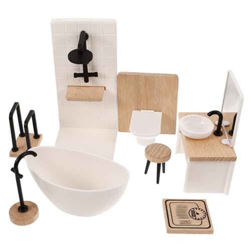 Toddmomy 1Satz Duschraum Requisiten Und Badezimmer Set Für Kreative Und Realistische Puppenszenen von Toddmomy