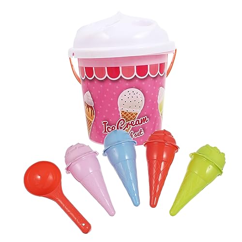 Toddmomy 1Satz Eimer Für Sandspielzeug Mit Bunter Eimer Im Eiscreme Design Strandspielzeug Für Sandkasten Für Jungen Und Jahren Robustes von Toddmomy