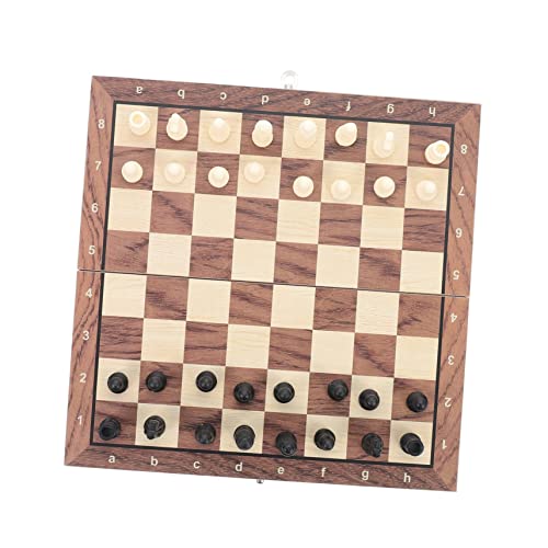 Toddmomy 1Satz Faltbares Schachspiel für Erwachsene Tragbares Holz Schachbrett für Reisen und Zuhause mit Druck und Sicherem Design Schachliebhaber Toddmomy 1Satz Faltbares Schachspiel für Erwachsene Tragbares Holz Schachbrett für Reisen und Zuhause mit Druck und Sicherem Design Schachliebhaber von Toddmomy