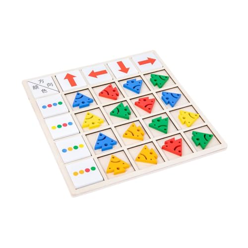 Toddmomy 1Satz Farbenfrohes Lernspielzeug Für Interaktives Holzspielzeug Zur Farberkennung Und Richtungsspiel Für Frühkindliche Und Eltern Junge Mädchen Interaktion von Toddmomy
