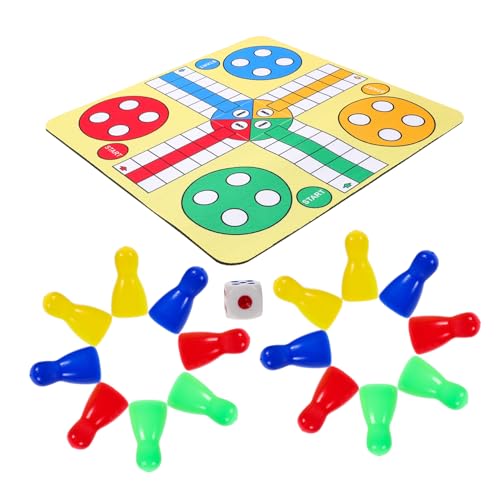Toddmomy 1Satz Fliegendes Schachspiel Tragbares Klappschachspiel für Reisen mit Mousepad Leichtes Material für Partys und Unterwegs für Erwachsene von Toddmomy