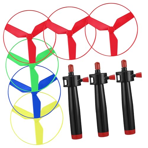 Toddmomy 1Satz Fliegendes UFO Spielzeugset Mit Zugschnur Launcher Outdoor Für Interaktives Spaßspielzeug Für Stundenlangen Spielspaß von Toddmomy