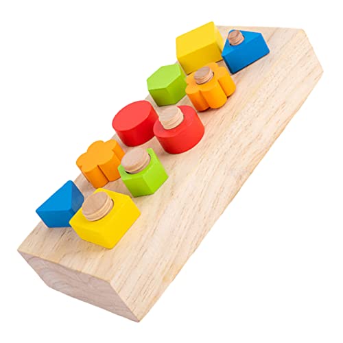 Toddmomy 1Satz Formssorter Holzspielzeug Für Erkennungsformblock Feinmotorik Und Farberkennung Lernspielzeug Für Kleinkinder Ab Jahr von Toddmomy