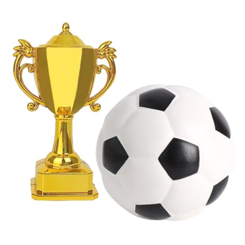 Toddmomy 1Satz Fußball Trophäen aus Teiliges mit Fußball und Trophäe für Kuchendekoration und Kreative Feiern Toddmomy 1Satz Fußball Trophäen aus Teiliges mit Fußball und Trophäe für Kuchendekoration und Kreative Feiern von Toddmomy