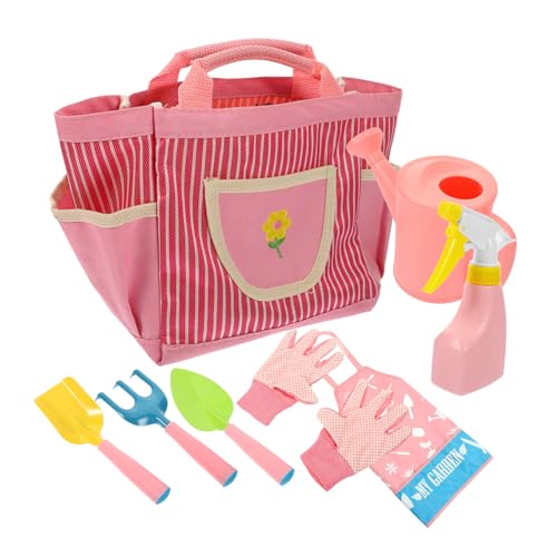 Toddmomy 1Satz Gartenwerkzeug Set für Teiliges Set mit Rechen Gießkanne Handschuhen Schürze und Tragetasche für Garten Strand und Park Fördert von Toddmomy