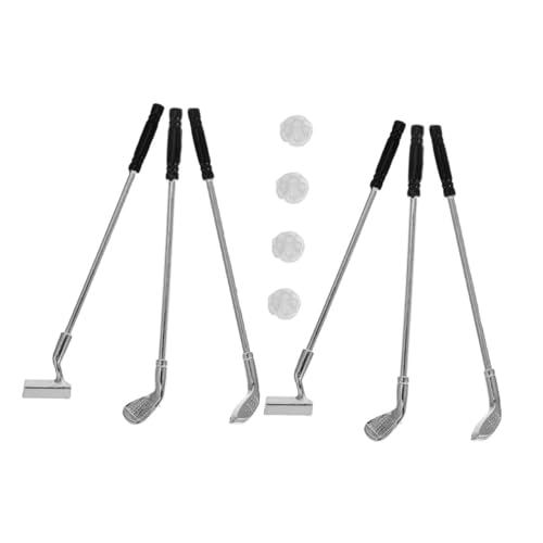 Toddmomy 1Satz Golfschläger Set aus Bälle Perfektes Golfspielzeug für Puppenhaus Szenen und Enthusiasten für Sammler von Toddmomy
