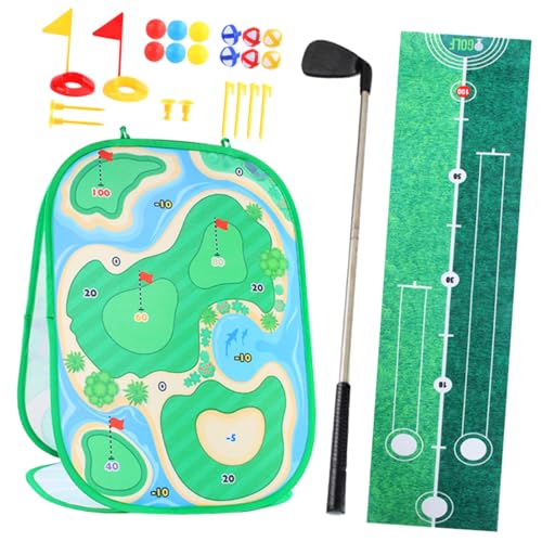 Toddmomy 1Satz Golfspielset für Kleinkinder Tragbares Golf Übungsset mit Spielmatte für Drinnen und Draußen Fördert Hand Augen Koordination und Teilnahme und Langlebig von Toddmomy