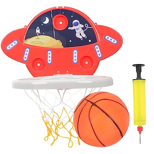Toddmomy 1Satz Hängendes Basketballregal Für Indoor Basketballrahmen Und Höhenverstellbar Bälle Und Saugnäpfen Für Zuhause Fördert Basketballfähigkeiten von Toddmomy