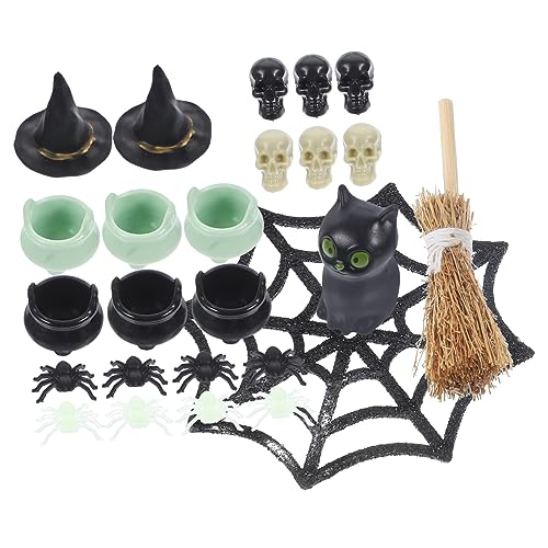 Toddmomy 1Satz Halloween Dekoration Hexen Figuren Halloween Puppenhaus Zubehör Schädel Und Hexenkappen Für DIY Halloween Deko Und Bastelprojekte Toddmomy 1Satz Halloween Dekoration Hexen Figuren Halloween Puppenhaus Zubehör Schädel Und Hexenkappen Für DIY Halloween Deko Und Bastelprojekte von Toddmomy