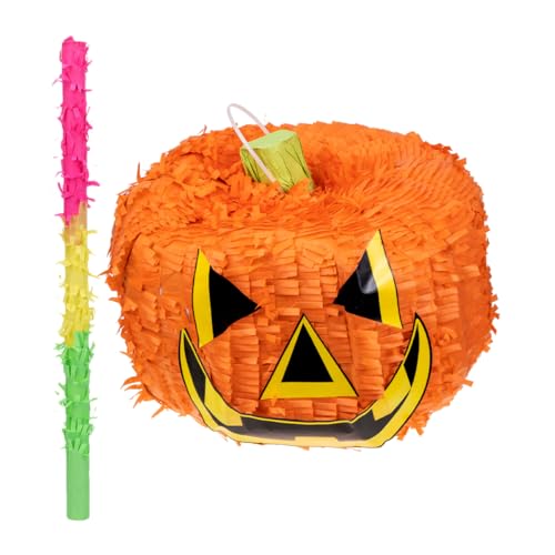 Toddmomy 1Satz Halloween Kürbis Pinata Lustige und Festliche Dekoration für Kindergeburtstage mit Süßigkeitenhalter für Halloween Feiern Langlebig und Stabil von Toddmomy