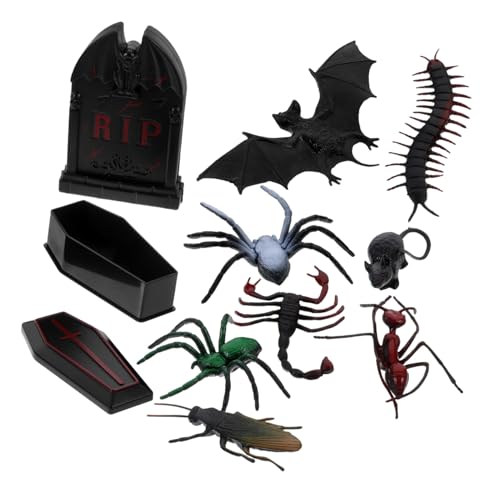 Toddmomy 1Satz Halloween Szene Layout Prop Teiliges Grabstein Dekorationsset für DIY Halloween Dörfer und Gruseldeko Langlebige Figuren für Kreative Projekte von Toddmomy