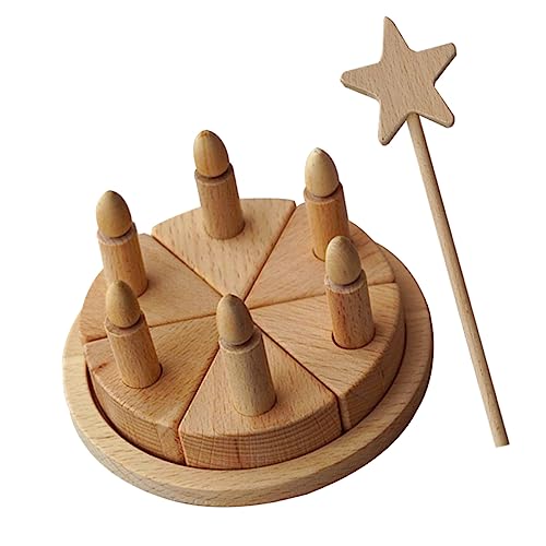Toddmomy 1Satz Hölzernem Kuchenspielzeug Für Essensspielzeug Kreativität Und Koordination Für Geburtstagsfeiern Jahre Alt Toddmomy 1Satz Hölzernem Kuchenspielzeug Für Essensspielzeug Kreativität Und Koordination Für Geburtstagsfeiern Jahre Alt von Toddmomy
