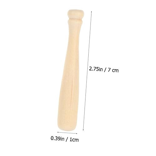 Toddmomy 1Satz Holz Baseball Malerei Set Teiliges Set mit Baseballschlägern und Bällen für Kreative Bastelprojekte und DIY Spaß für Kunstliebhaber von Toddmomy