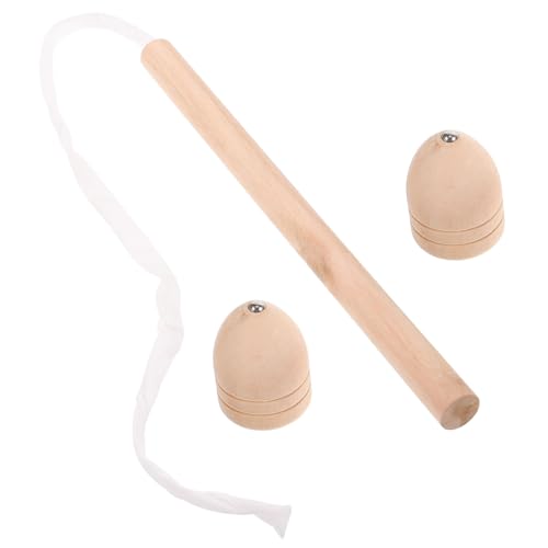 Toddmomy 1Satz Holz Gyro Traditionelles Gyroskop Mit Kreativen Designs Fördert Hand Augen Koordination Und Bewegung Langlebiges Holzmaterial von Toddmomy