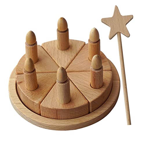 Toddmomy 1Satz Holz Kuchenset Für DIY Rollenspielzeug Für Geburtstagsfeiern Fördert Koordination Und Kreativität Für Jungen Toddmomy 1Satz Holz Kuchenset Für DIY Rollenspielzeug Für Geburtstagsfeiern Fördert Koordination Und Kreativität Für Jungen von Toddmomy