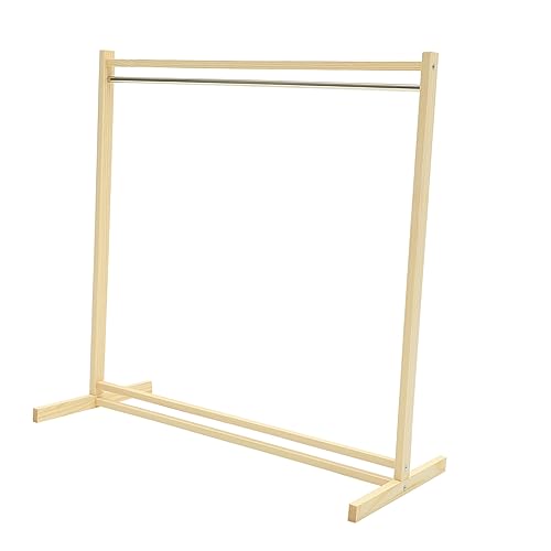 Toddmomy 1Satz Holz Puppenkleiderständer für Puppenbekleidung Hängendes Regal für Kleider Tops und Hosen Installieren von Toddmomy