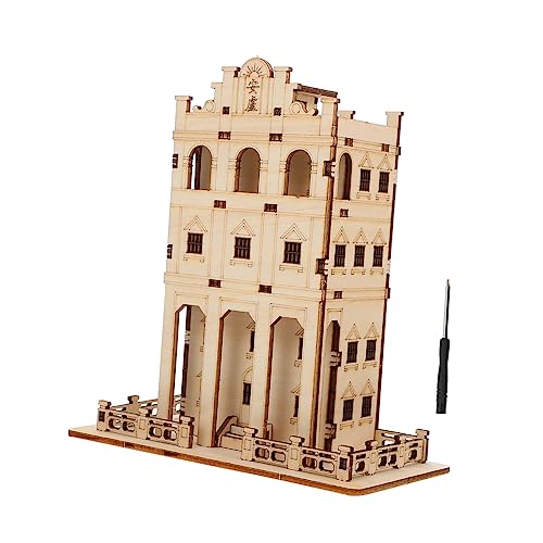 Toddmomy 1Satz Holz Puzzle DIY Modellset für Pädagogisches Handwerksspielzeug aus Hochwertigem Holz Einfach zu Montieren für Geburtstage und Weihnachten von Toddmomy