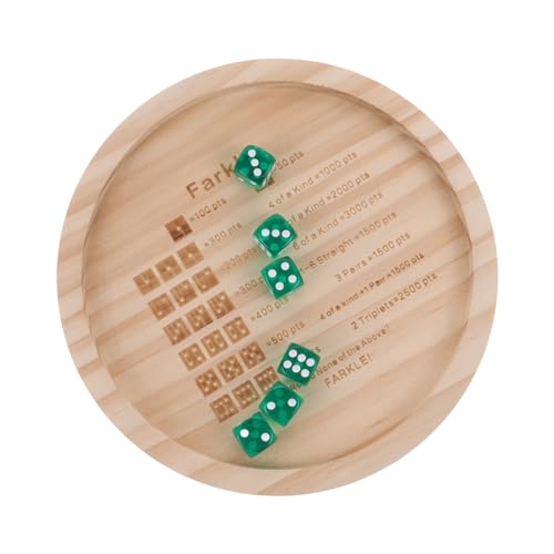 Toddmomy 1Satz Holz Würfeltablett für Farkle mit Würfeln Elegantes Design für Familienabende Langlebig und Praktisch für Spieleabende und Partys Toddmomy 1Satz Holz Würfeltablett für Farkle mit Würfeln Elegantes Design für Familienabende Langlebig und Praktisch für Spieleabende und Partys von Toddmomy