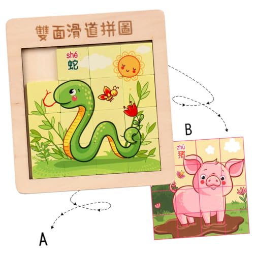 Toddmomy 1Satz Holzpuzzle für Finger Schiebepuzzle aus Holz Pädagogisches für Jungen und Interaktives Motorik für Kleinkinder und Vorschulkinder Toddmomy 1Satz Holzpuzzle für Finger Schiebepuzzle aus Holz Pädagogisches für Jungen und Interaktives Motorik für Kleinkinder und Vorschulkinder von Toddmomy