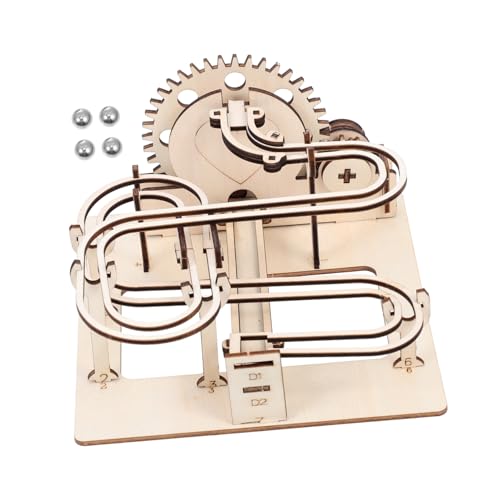 Toddmomy 1Satz Holzpuzzle für Mechanisches Marmorlauf Puzzle DIY Bastelspielzeug für Kreative Experimente Robuste Konstruktion für Langanhaltenden Spielspaß Perfektes von Toddmomy