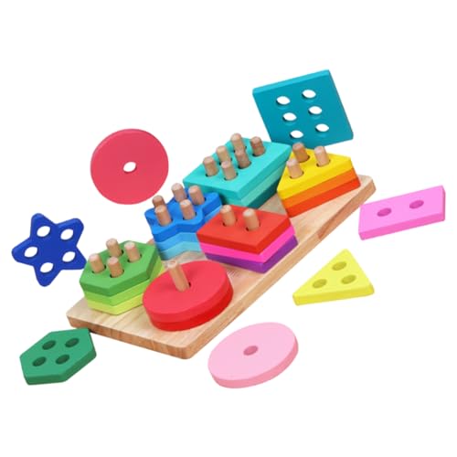 Toddmomy 1Satz Holzsortierstapelblöcke für Montessori Feinmotorik Kreativität Teiliges Bunten Sicher Unterhaltsam für Kleinkinder Toddmomy 1Satz Holzsortierstapelblöcke für Montessori Feinmotorik Kreativität Teiliges Bunten Sicher Unterhaltsam für Kleinkinder von Toddmomy