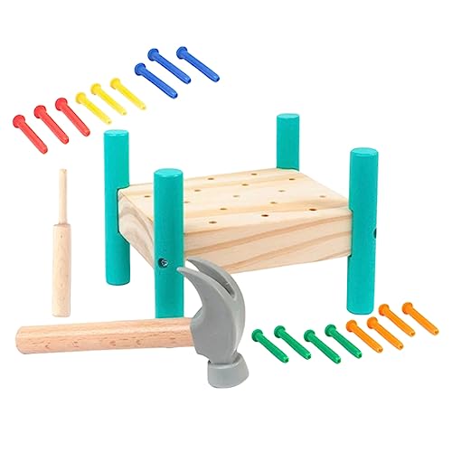 Toddmomy 1Satz Holzspielzeug für Kognitives Schlagspielzeug mit Fünf Bunten Nägeln Fördert Feinmotorik und Augen Hand Koordination Pädagogisches für Kleinkinder Toddmomy 1Satz Holzspielzeug für Kognitives Schlagspielzeug mit Fünf Bunten Nägeln Fördert Feinmotorik und Augen Hand Koordination Pädagogisches für Kleinkinder von Toddmomy