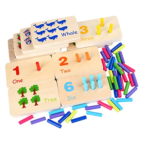 Toddmomy 1Satz Holzspielzeug für Montessori Zahlensteckspiel Logischem und Konzentration Sensorisches für Kreative Spielstunden für Kleinkinder Toddmomy 1Satz Holzspielzeug für Montessori Zahlensteckspiel Logischem und Konzentration Sensorisches für Kreative Spielstunden für Kleinkinder von Toddmomy