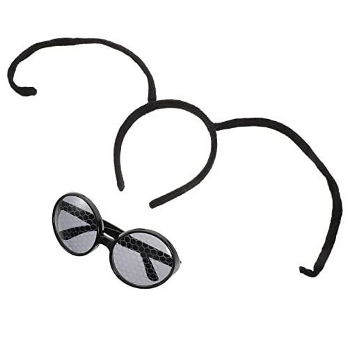 Toddmomy 1Satz Insektenstirnband mit Brille Lustiges Haarband für Kostümpartys Festivals und Cosplay Auffälliges Design für Bienen und Schmetterlinge von Toddmomy
