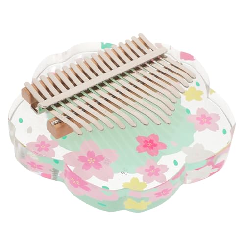 Toddmomy 1Satz Kalimba Mini Daumenklavier Tasten aus Holz Farbenfrohes Design und Anfänger Leicht und Tragbar des Musikinteresses von Toddmomy