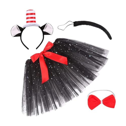 Toddmomy 1Satz Katzenkostüm Set für Halloween Rotes und Weißes Tier Cosplay Set mit Katzenohren und Glöckchen für Fasching und Kostümpartys für Erwachsene Toddmomy 1Satz Katzenkostüm Set für Halloween Rotes und Weißes Tier Cosplay Set mit Katzenohren und Glöckchen für Fasching und Kostümpartys für Erwachsene von Toddmomy