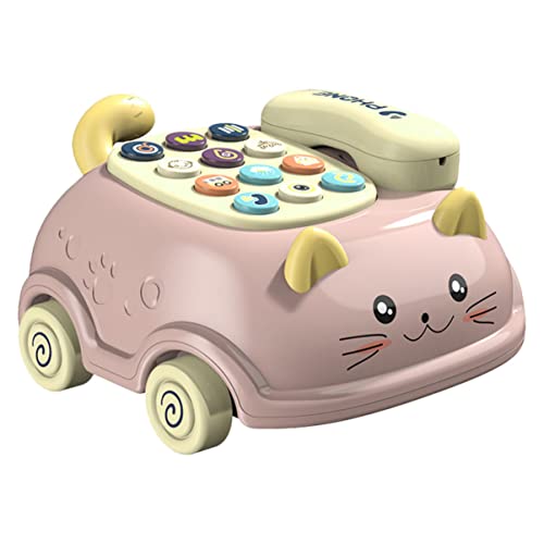 Toddmomy 1Satz Kindertelefon Multifunktionales Katzen Design Musik und Sprachspielzeug Fördert Kreativität und Spracherkennung für Kleinkinder Ab Jahr ohne Batterien Leuchtende Toddmomy 1Satz Kindertelefon Multifunktionales Katzen Design Musik und Sprachspielzeug Fördert Kreativität und Spracherkennung für Kleinkinder Ab Jahr ohne Batterien Leuchtende von Toddmomy