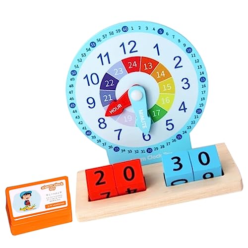 Toddmomy 1satz Lernuhr Für Mädchen Zeitverständnis Spielzeug Für Kindergarten Und Schule Pädagogisches Holzspielzeug Kognitiven Fähigkeiten Für Vorschulkinder Und Grundschüler Toddmomy 1satz Lernuhr Für Mädchen Zeitverständnis Spielzeug Für Kindergarten Und Schule Pädagogisches Holzspielzeug Kognitiven Fähigkeiten Für Vorschulkinder Und Grundschüler von Toddmomy