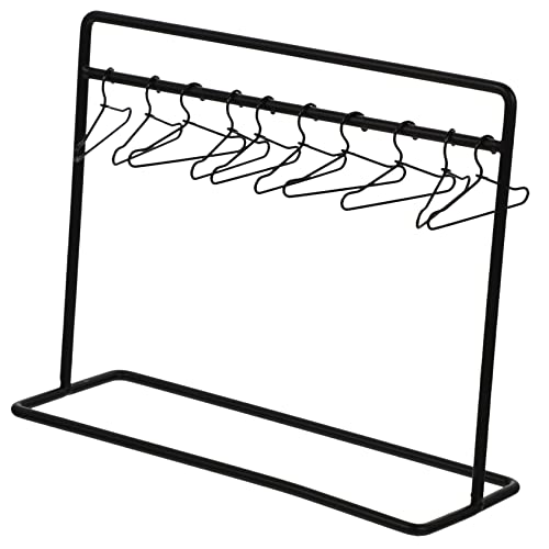 Toddmomy 1Satz Kleiderbügel Teiliges Puppenbekleidungsständer mit Schwarzem Rack Mini Puppenbügel für Puppenschrank und Puppenhaus Deko Toddmomy 1Satz Kleiderbügel Teiliges Puppenbekleidungsständer mit Schwarzem Rack Mini Puppenbügel für Puppenschrank und Puppenhaus Deko von Toddmomy