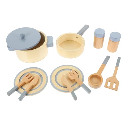 Toddmomy 1Satz Kochgeschirr Spielset aus Holz Lernspielzeug für Realistisches Küchenspielzeug Leicht und Tragbar Fördert die Interaktion zwischen Eltern und Kindern für Drinnen Toddmomy 1Satz Kochgeschirr Spielset aus Holz Lernspielzeug für Realistisches Küchenspielzeug Leicht und Tragbar Fördert die Interaktion zwischen Eltern und Kindern für Drinnen von Toddmomy