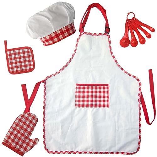 Toddmomy 1Satz Kochschürzen Set Teilig Bunte Backschürzen für Kleinkinder Leicht Waschbar Wiederverwendbar Outfit für Kleine Schützend und Bequem von Toddmomy