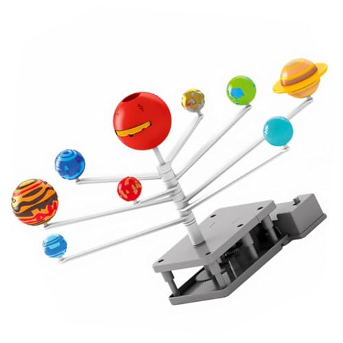 Toddmomy 1Satz Kosmologisches Planetenmodellspielzeug Astronomisches Wissenschafts für Lehrreiche Planetarium Projektion DIY Bausatz für Sonnensystem Batteriefrei Zufällige Farbe von Toddmomy