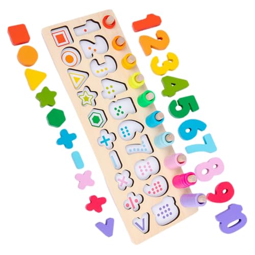 Toddmomy 1Satz Kreatives Holzspielzeug für Vorschulkinder Farbige und Formen Puzzle Stapelspielzeug Kreativität und Logischem für Gemeinsames Toddmomy 1Satz Kreatives Holzspielzeug für Vorschulkinder Farbige und Formen Puzzle Stapelspielzeug Kreativität und Logischem für Gemeinsames von Toddmomy