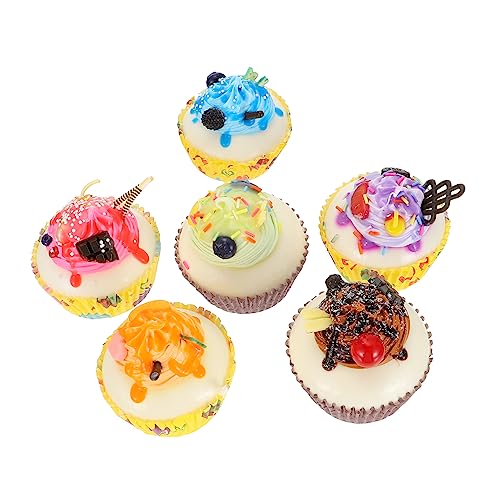Toddmomy 1Satz Kuchen Dekorationsset PU Schimmelpilze für Foto Requisiten Kinderspielzeug Lebendige Farben Realistische Verarbeitung für Kreative Tortengestaltung von Toddmomy