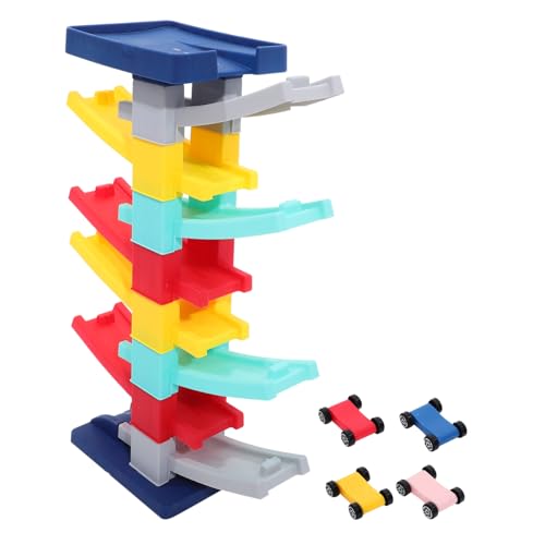 Toddmomy 1Satz Lagige Parkgarage Mit Spielautos Rennbahn Frühe Für Kleinkinder Lehrreiche Geschenkidee Für Jungen Und Autogleitbahn Spielset von Toddmomy