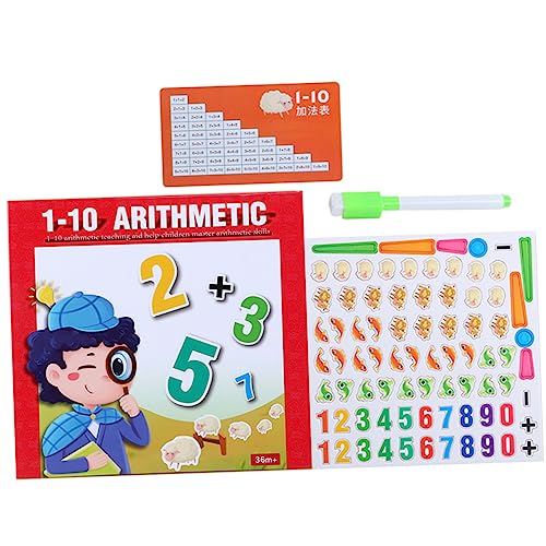 Toddmomy 1Satz Lernspielzeug Aus Holz Faltbares Mathematikspiel Für Arithmetische Übungen Kognitive Entwicklung Und Logisches Für Vorschulkinder von Toddmomy