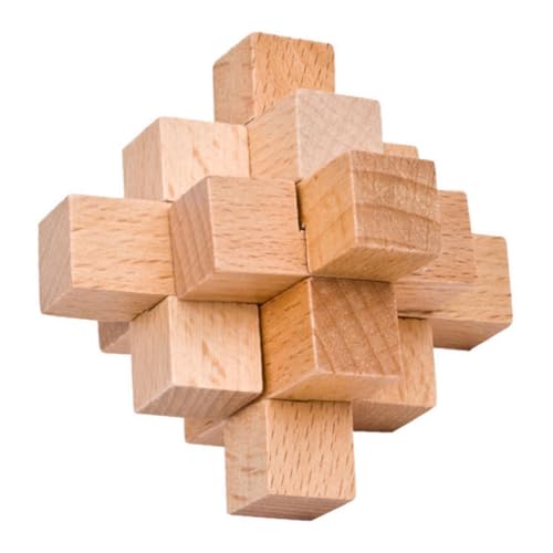 Toddmomy 1Satz Lustiges Holz Puzzle Teiliges Intellektuelles Denkspiel für Erwachsene Fördert Geschicklichkeit und Koordination für Kreative DIY Partys und Entspannende von Toddmomy
