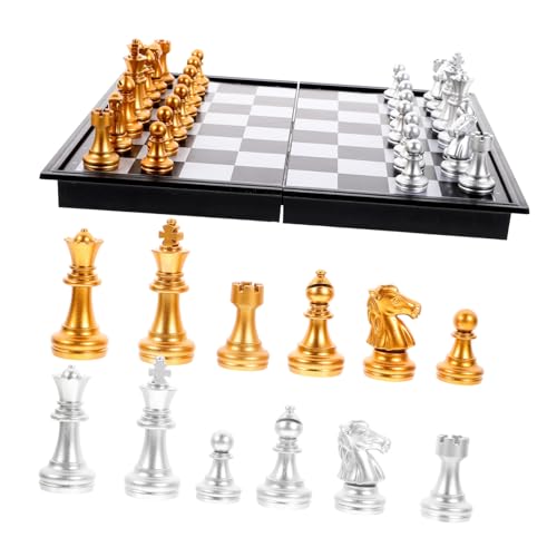Toddmomy 1Satz Magnetisches Schachspiel Tragbares Klappschachbrett für Reisen und Erwachsene für Zuhause Büro und Schule Stabile Spielsteine zur Verbesserung von Gedächtnis Toddmomy 1Satz Magnetisches Schachspiel Tragbares Klappschachbrett für Reisen und Erwachsene für Zuhause Büro und Schule Stabile Spielsteine zur Verbesserung von Gedächtnis von Toddmomy