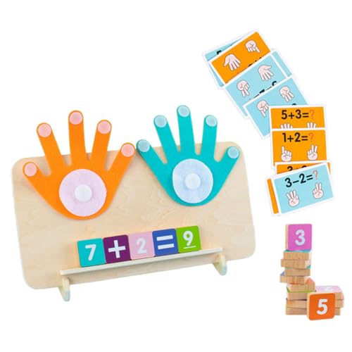 Toddmomy 1Satz Mathematik Lernspielzeug für Vorschulkinder Montessori Holzspielzeug zur Addition und Subtraktion Kognitives für Kleinkinder Fördert Zahlenverständnis und Motorische von Toddmomy