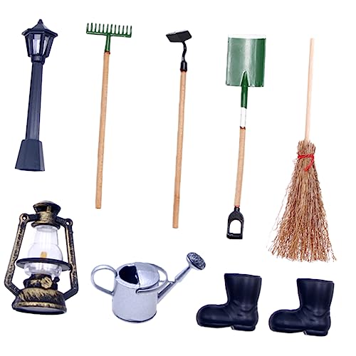 Toddmomy 1Satz Mini Gartenwerkzeug Teiliges Puppenhaus Zubehör für Mikrogarten Realistische Gartenmöbel und Deko für DIY Toddmomy 1Satz Mini Gartenwerkzeug Teiliges Puppenhaus Zubehör für Mikrogarten Realistische Gartenmöbel und Deko für DIY von Toddmomy