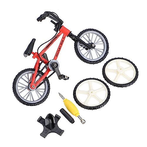 Toddmomy 1Satz Mini Mountainbike Finger aus Legierung Detailgetreue Verarbeitung für Schreibtisch Dekoration und für Fahrradliebhaber Rotes Design von Toddmomy