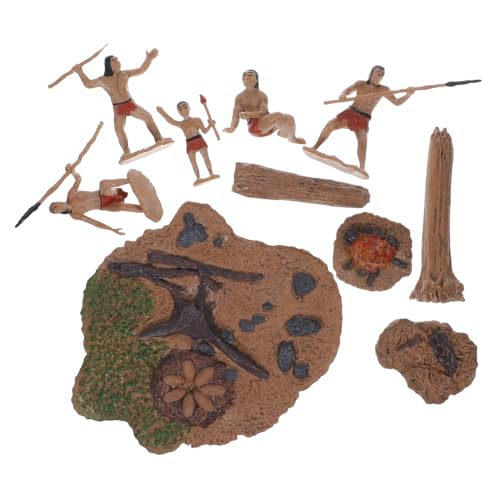 Toddmomy 1Satz Miniatur Primitive Männer Figuren Dekorative Ornamente für Mikrolandschaften Kreatives Design aus Langlebigem für Kompakt und Leicht von Toddmomy