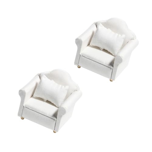 Toddmomy 1Satz Miniatursofa Teiliges Für Puppenhaus Weißes Sofa Mit Kissen Möbelstück Für DIY Mini House Dekoration Toddmomy 1Satz Miniatursofa Teiliges Für Puppenhaus Weißes Sofa Mit Kissen Möbelstück Für DIY Mini House Dekoration von Toddmomy