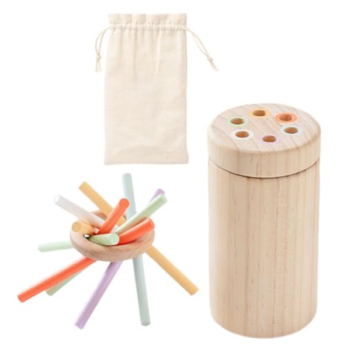 Toddmomy 1Satz Montessori Balancierstäbe aus Holz Fördert Kreativität Motorische Fähigkeiten und Soziale Interaktion bei Kleinkindern Sensory für Ab Monaten Teiliges von Toddmomy